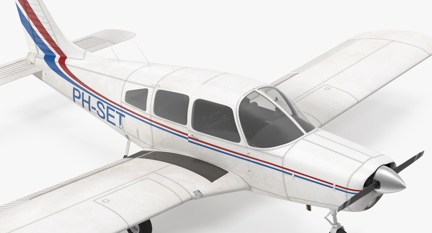 Civil Utility Aircraft Piper PA 28 161 Cherokee 3D
