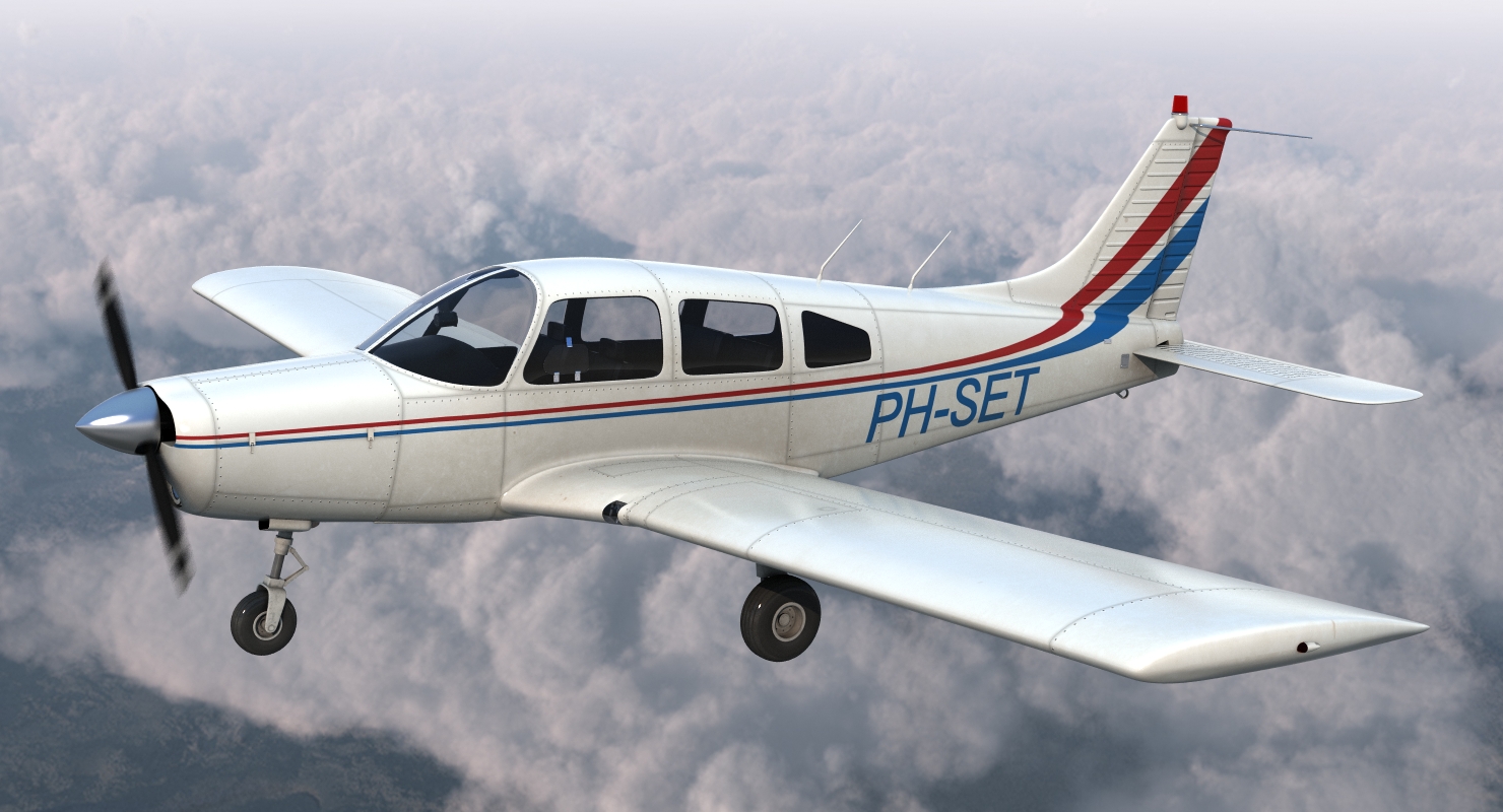 Civil Utility Aircraft Piper PA 28 161 Cherokee 3D