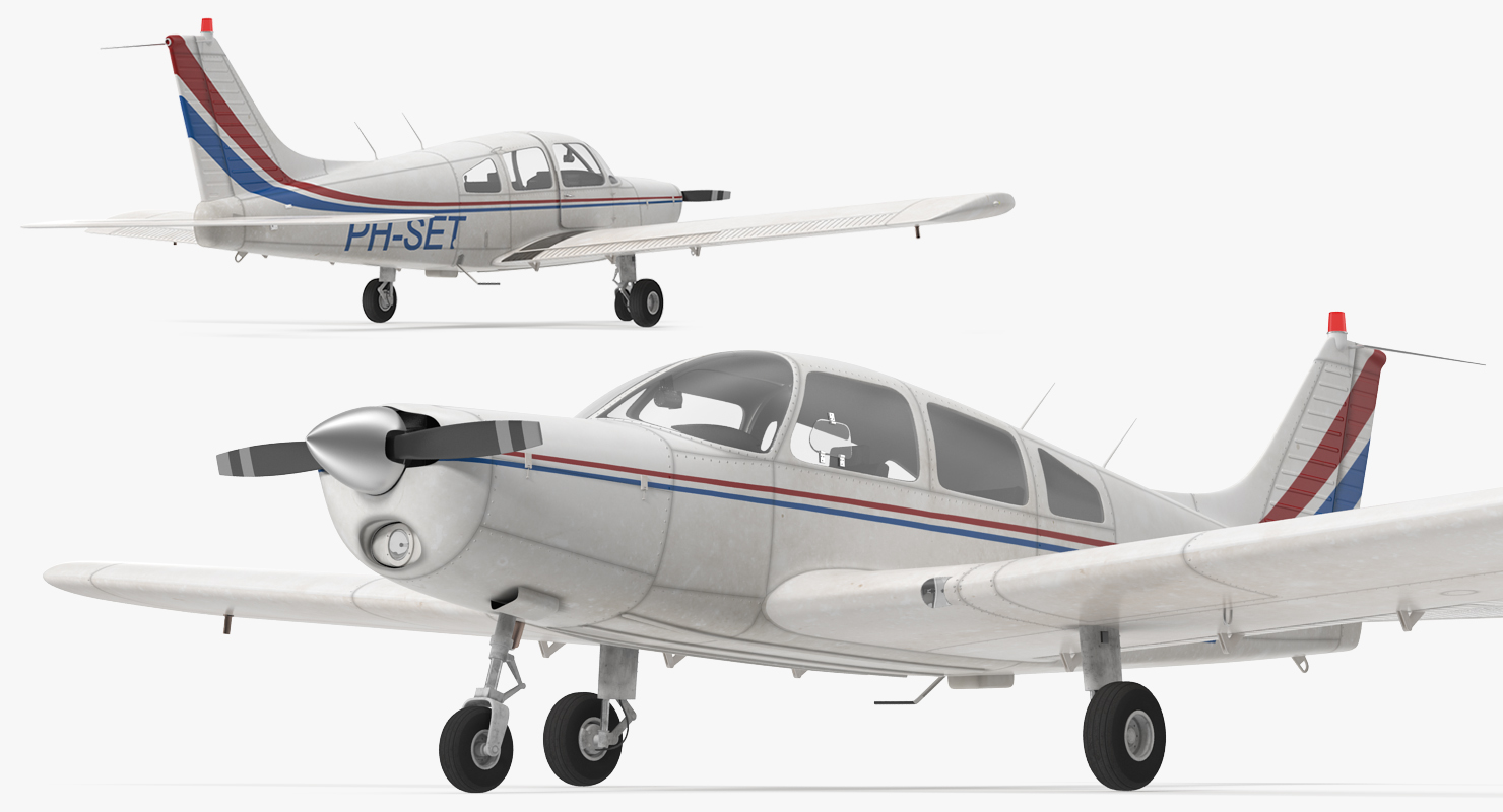 Civil Utility Aircraft Piper PA 28 161 Cherokee 3D