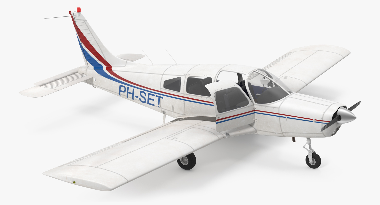 Civil Utility Aircraft Piper PA 28 161 Cherokee 3D