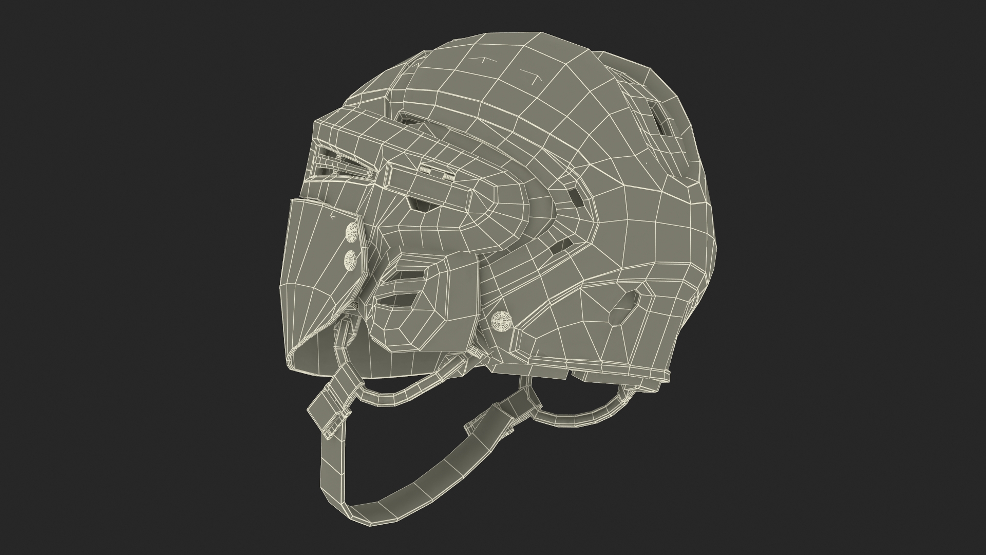 3D Hockey Helmet Calgary Flames model