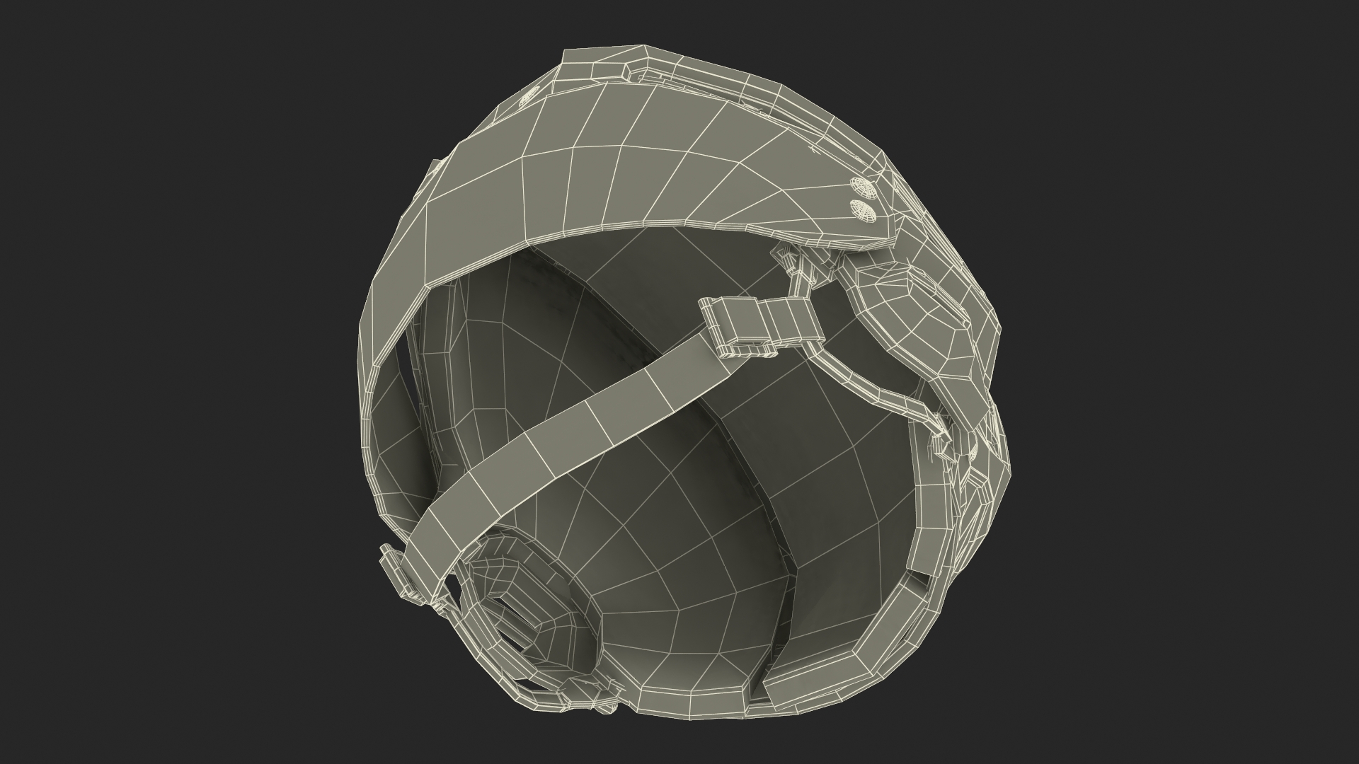 3D Hockey Helmet Calgary Flames model