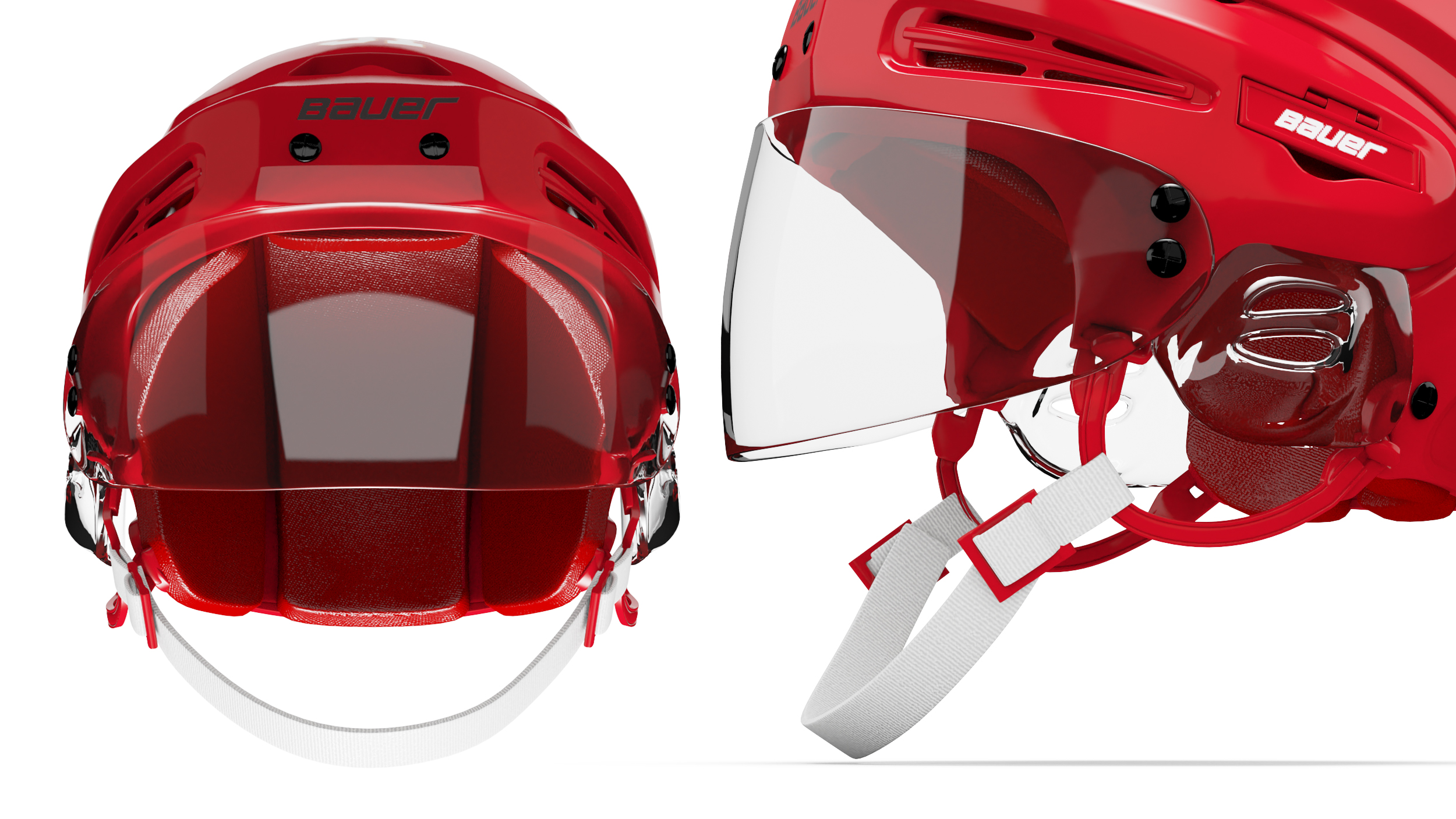 3D Hockey Helmet Calgary Flames model