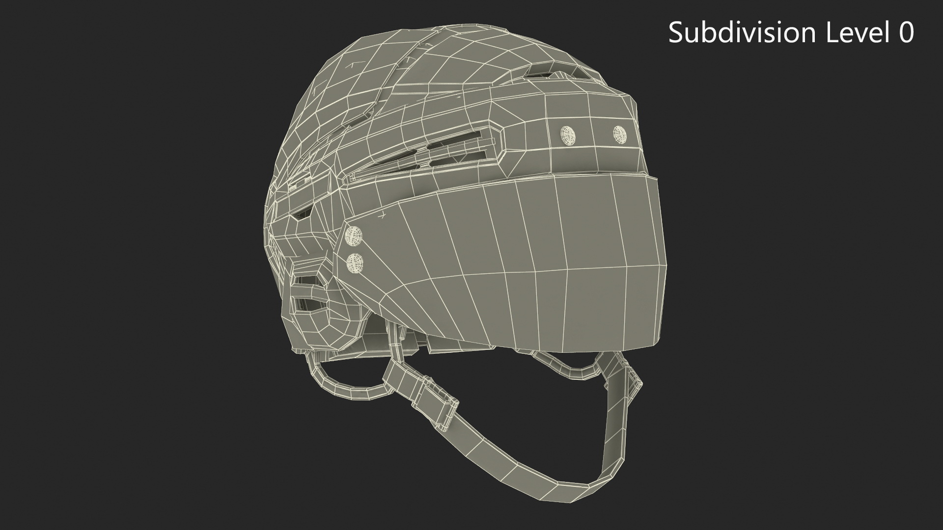 3D Hockey Helmet Calgary Flames model