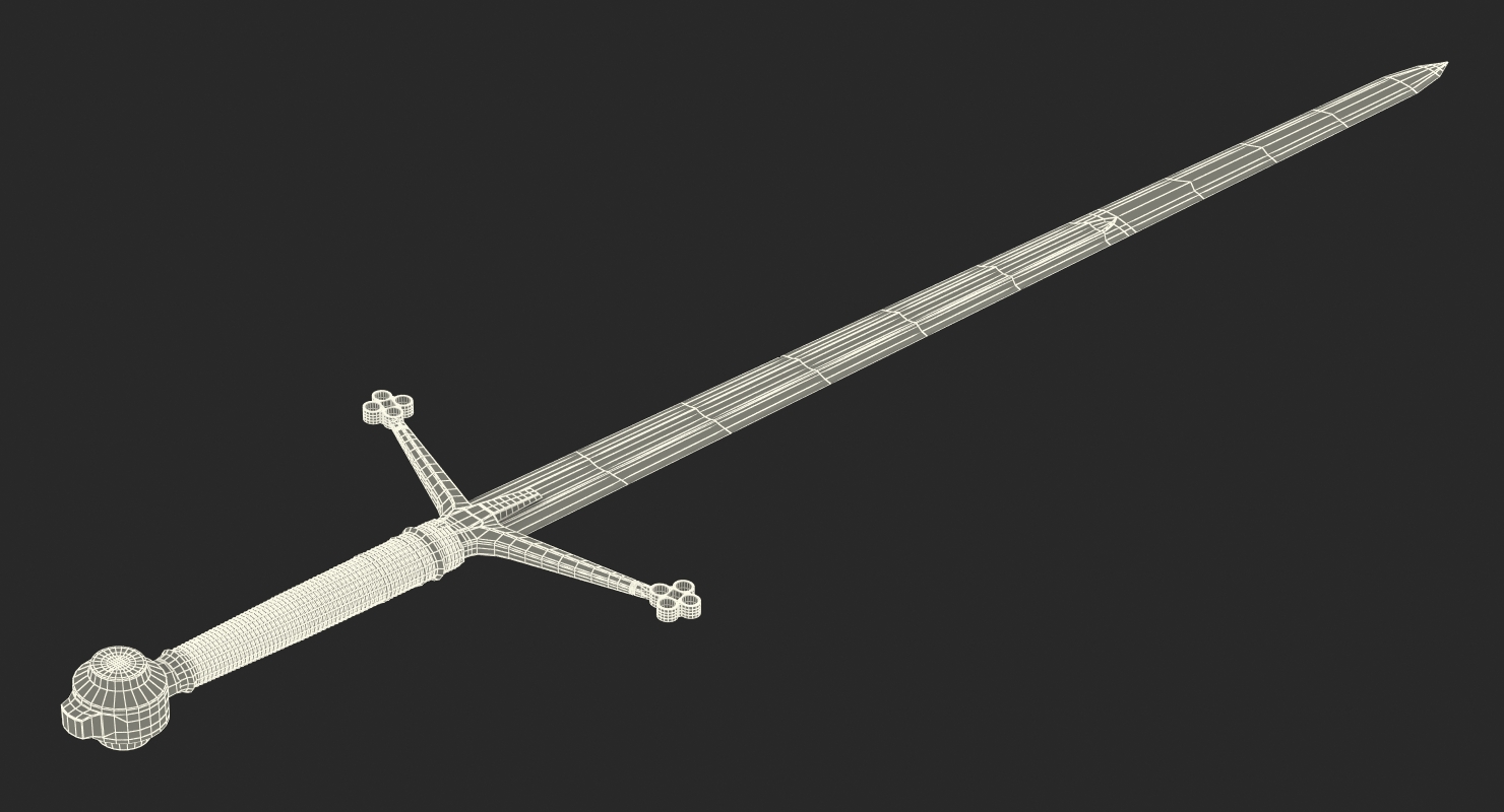 3D Scottish Claymore Sword model