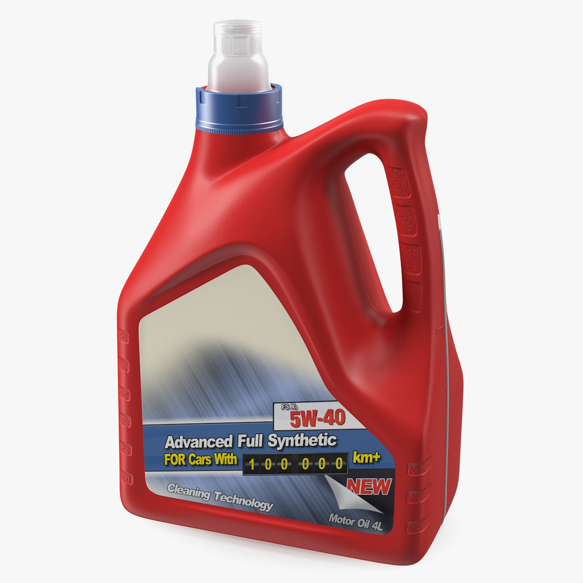 Oil Bottle 4L 3D Model, view 3
