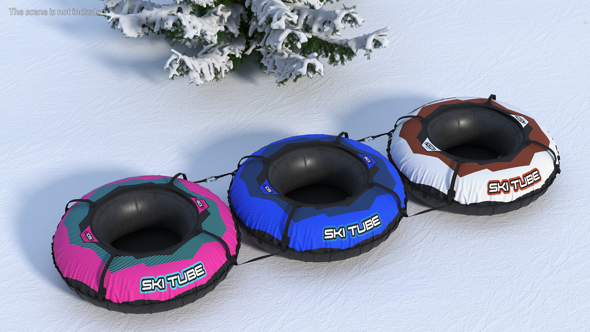 3D Inflatable Snow Sleds