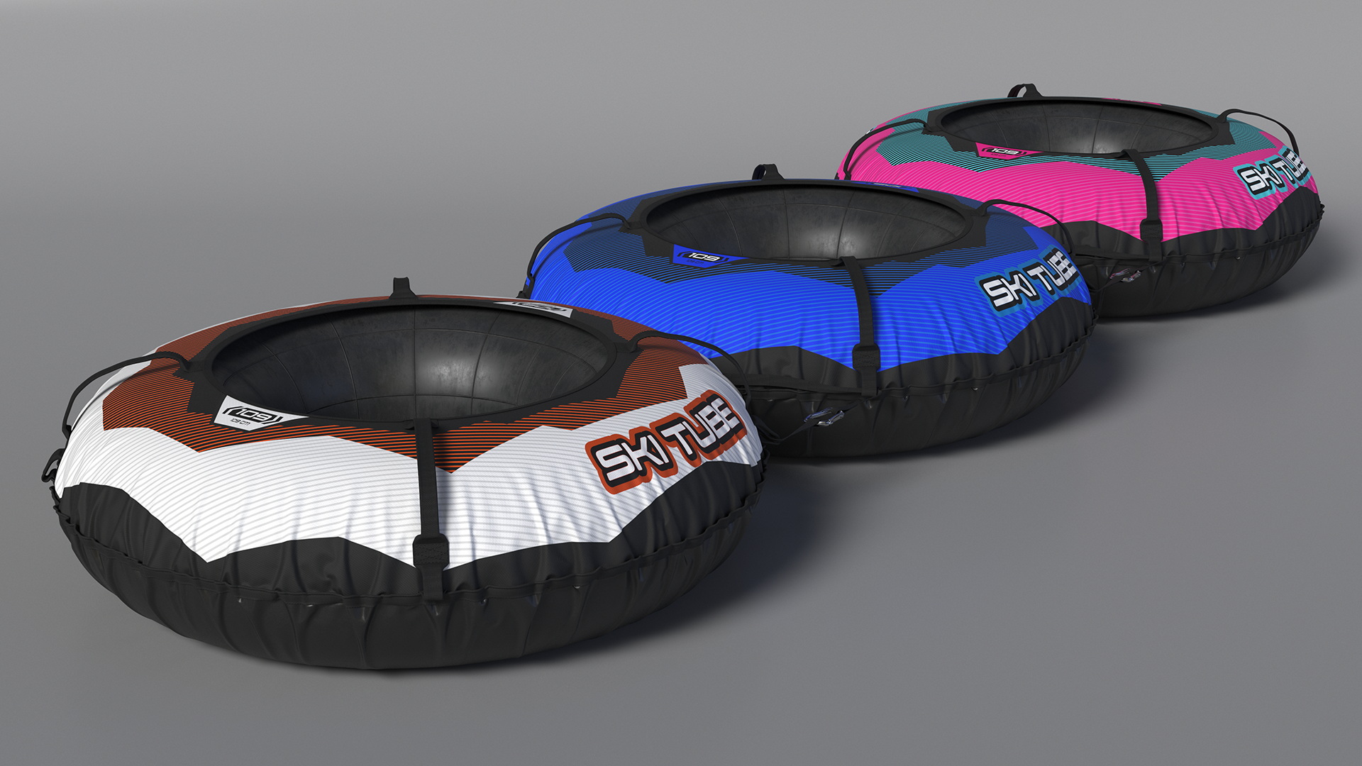 3D Inflatable Snow Sleds