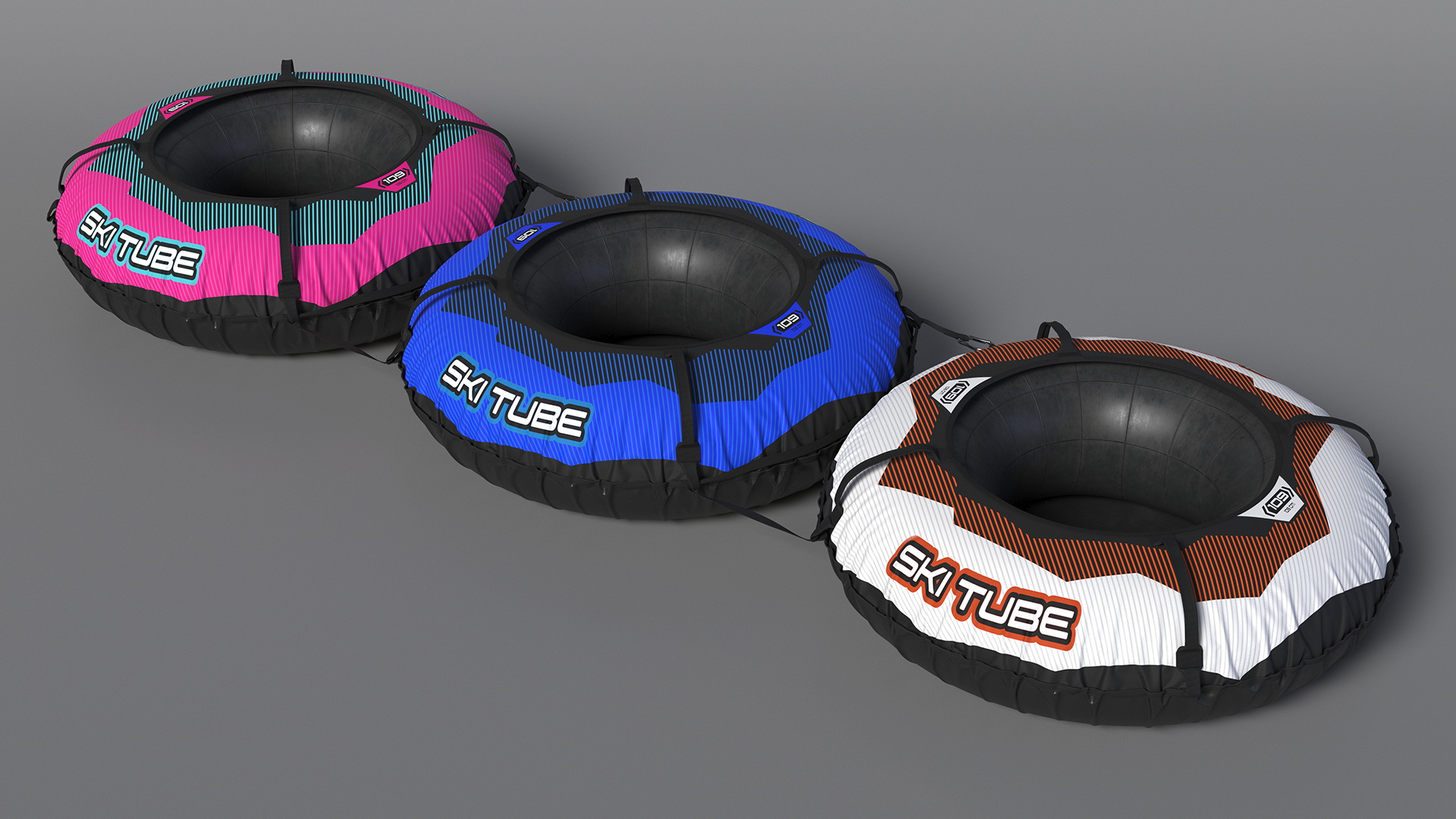 3D Inflatable Snow Sleds