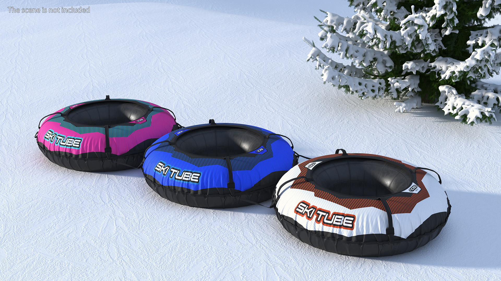 3D Inflatable Snow Sleds