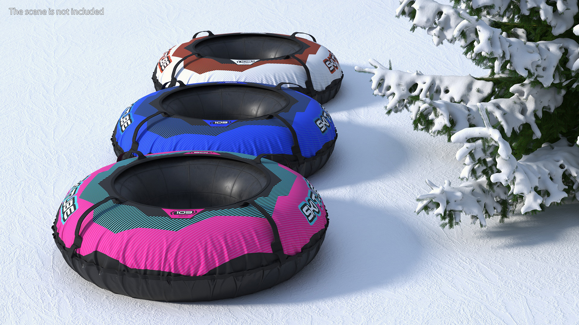 3D Inflatable Snow Sleds