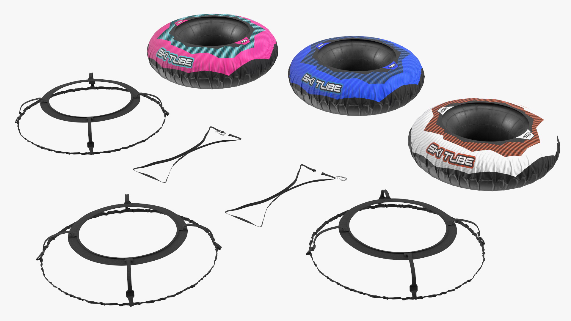 3D Inflatable Snow Sleds