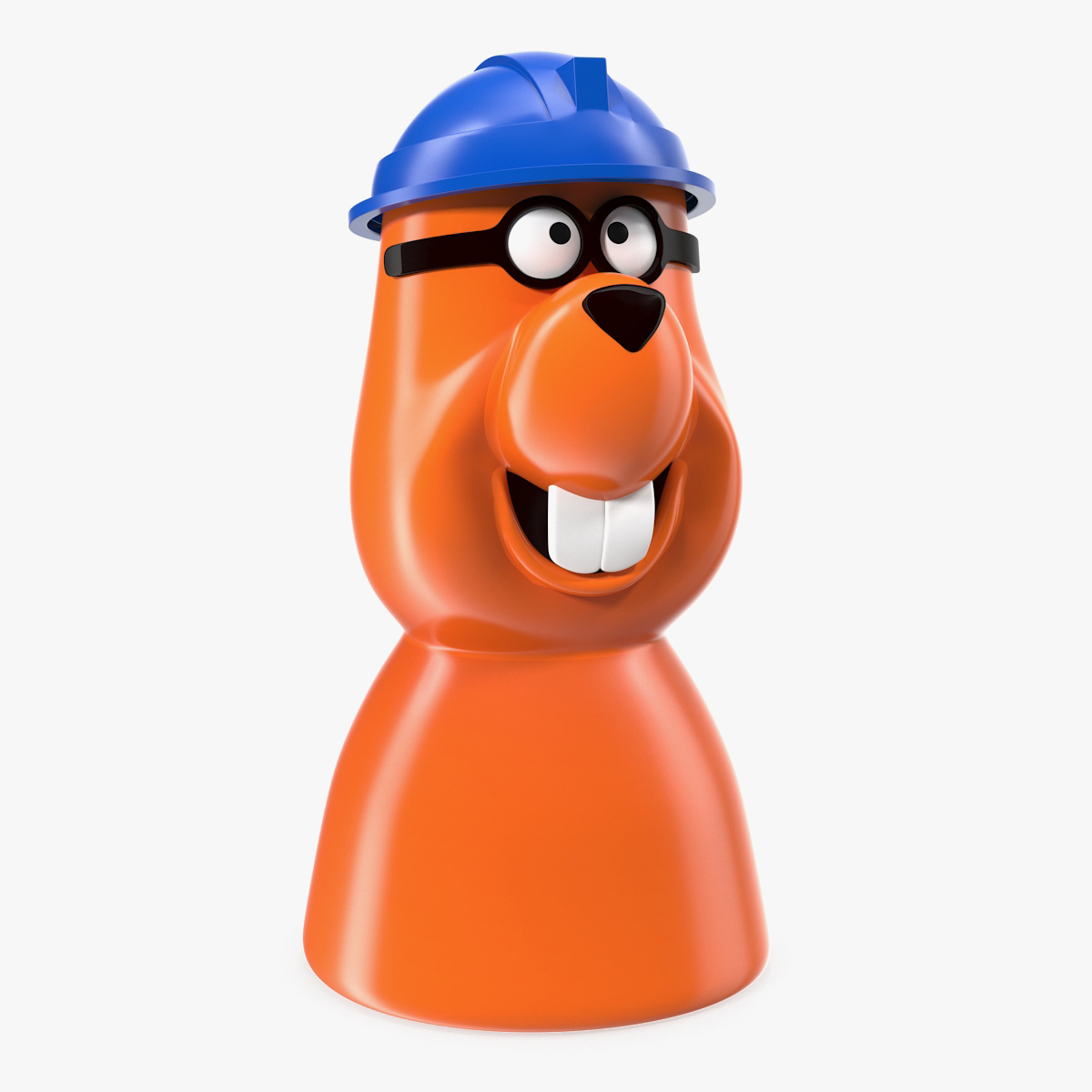 Toy Beaver in Miner Helmet