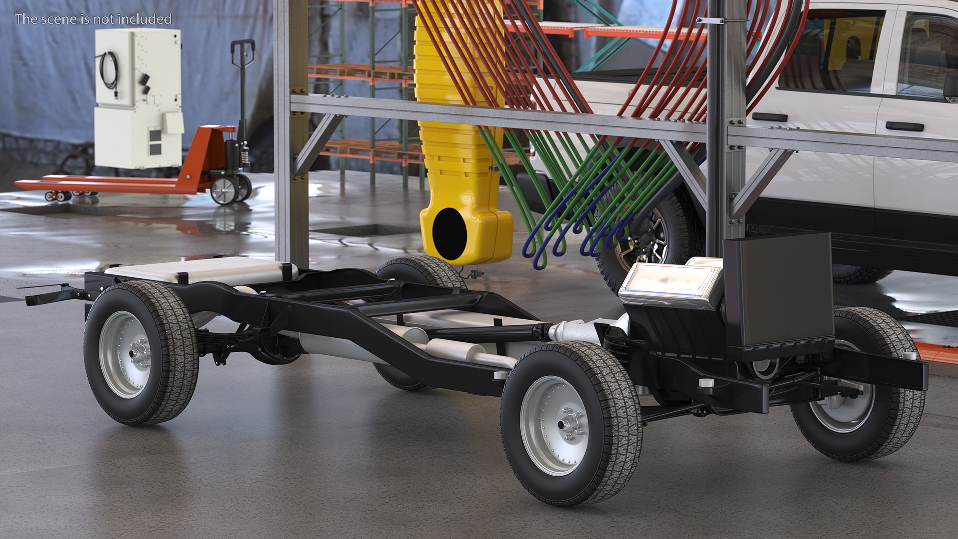 Vintage Pickup Truck 2WD Chassis 3D