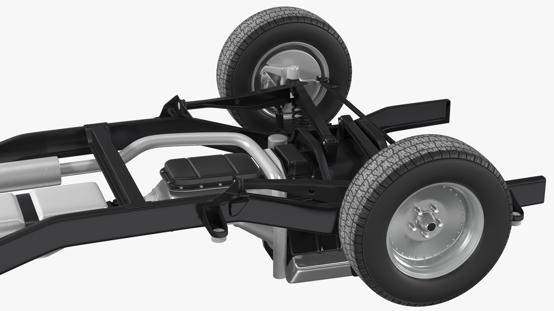Vintage Pickup Truck 2WD Chassis 3D