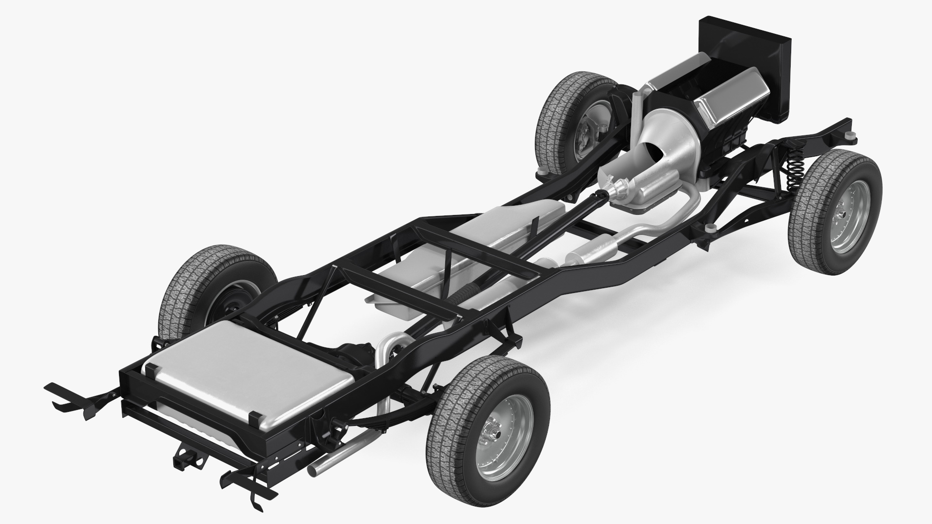Vintage Pickup Truck 2WD Chassis 3D
