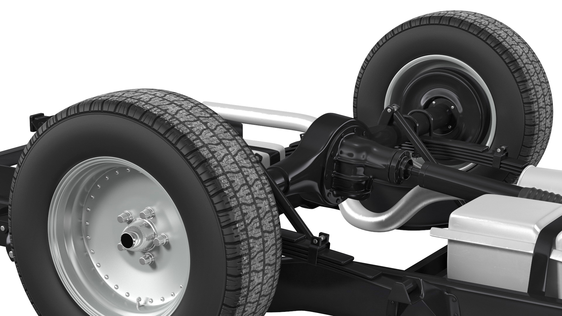 Vintage Pickup Truck 2WD Chassis 3D