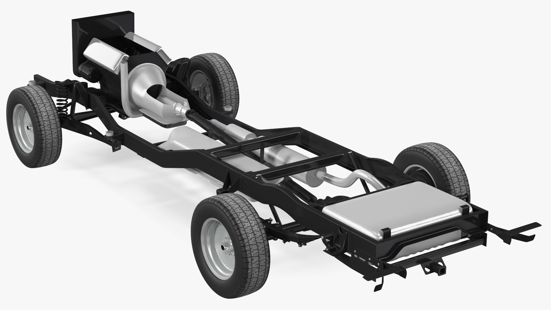 Vintage Pickup Truck 2WD Chassis 3D