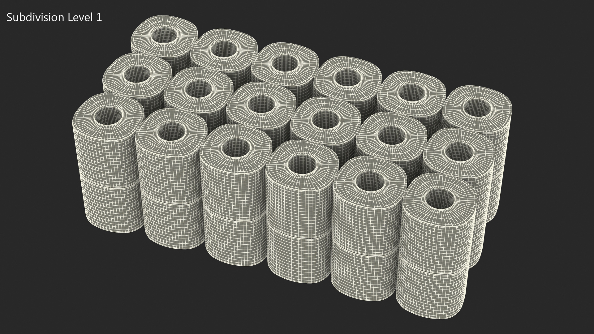 3D model Toilet Paper Roll 36 Pack