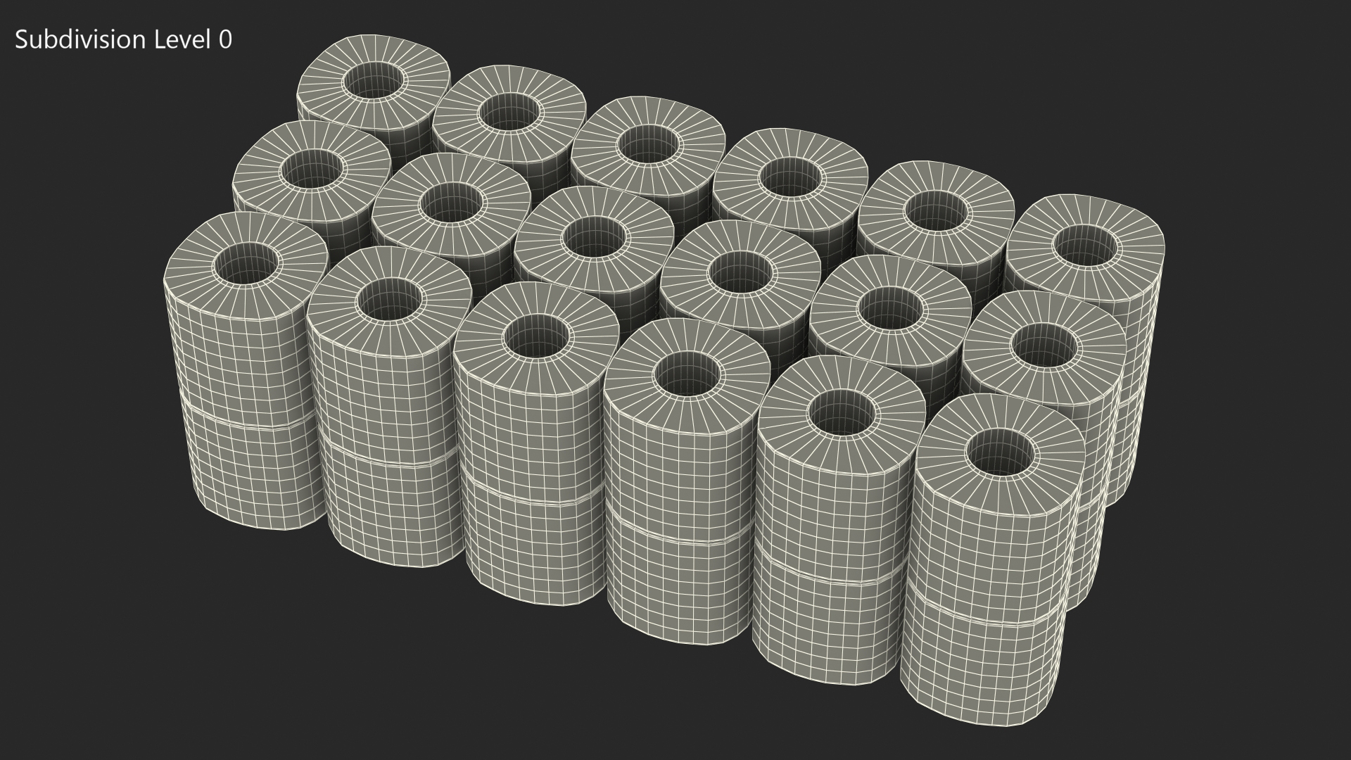 3D model Toilet Paper Roll 36 Pack