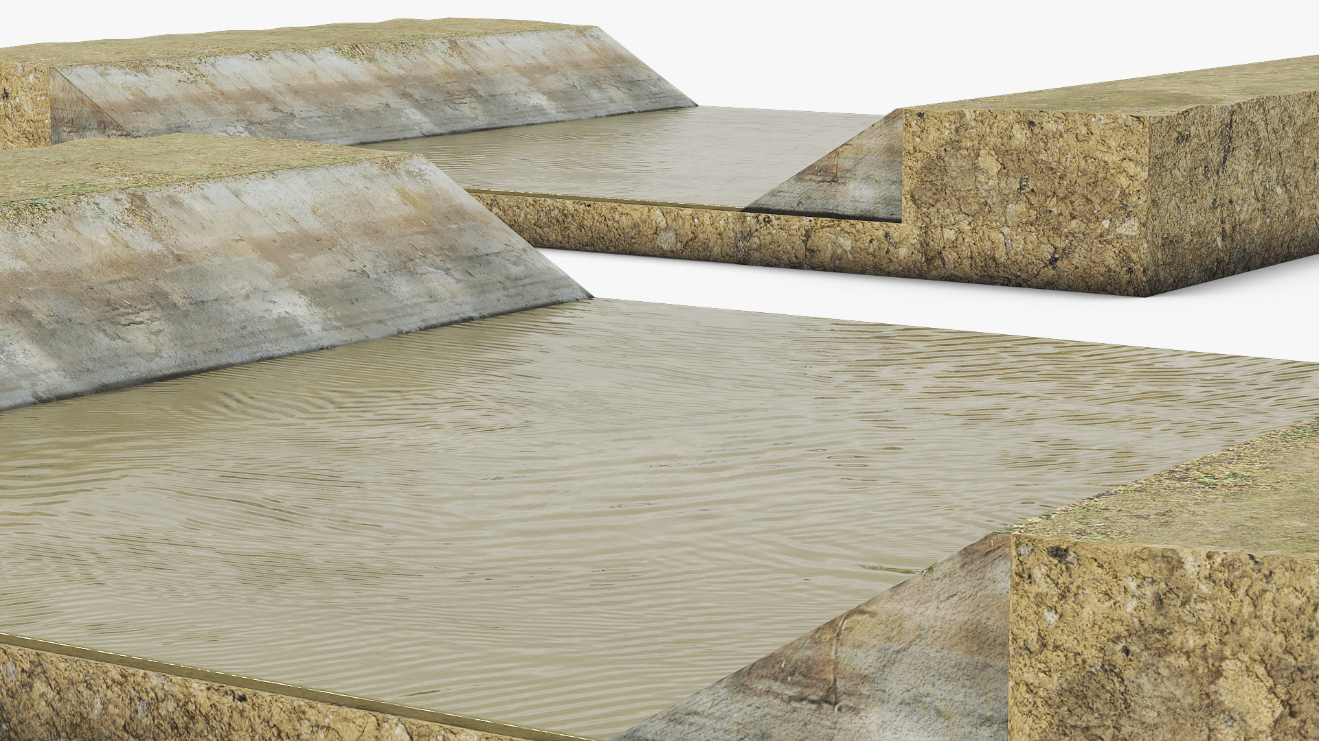 Water Retention Canal Bed Structure - view 5