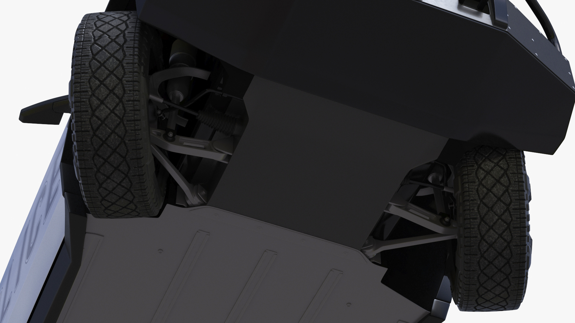 Tesla Cybertruck Police Patrol Vehicle Rigged for Maya 3D model