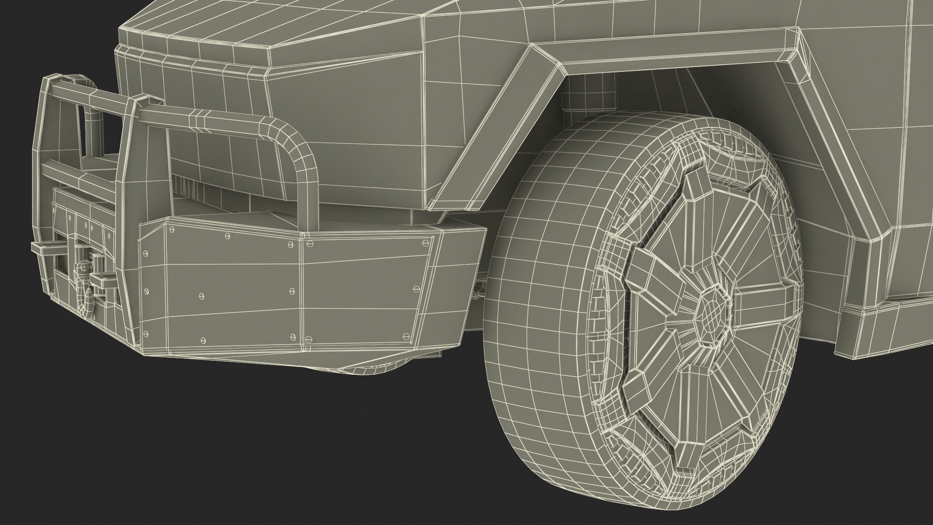 Tesla Cybertruck Police Patrol Vehicle Rigged for Maya 3D model