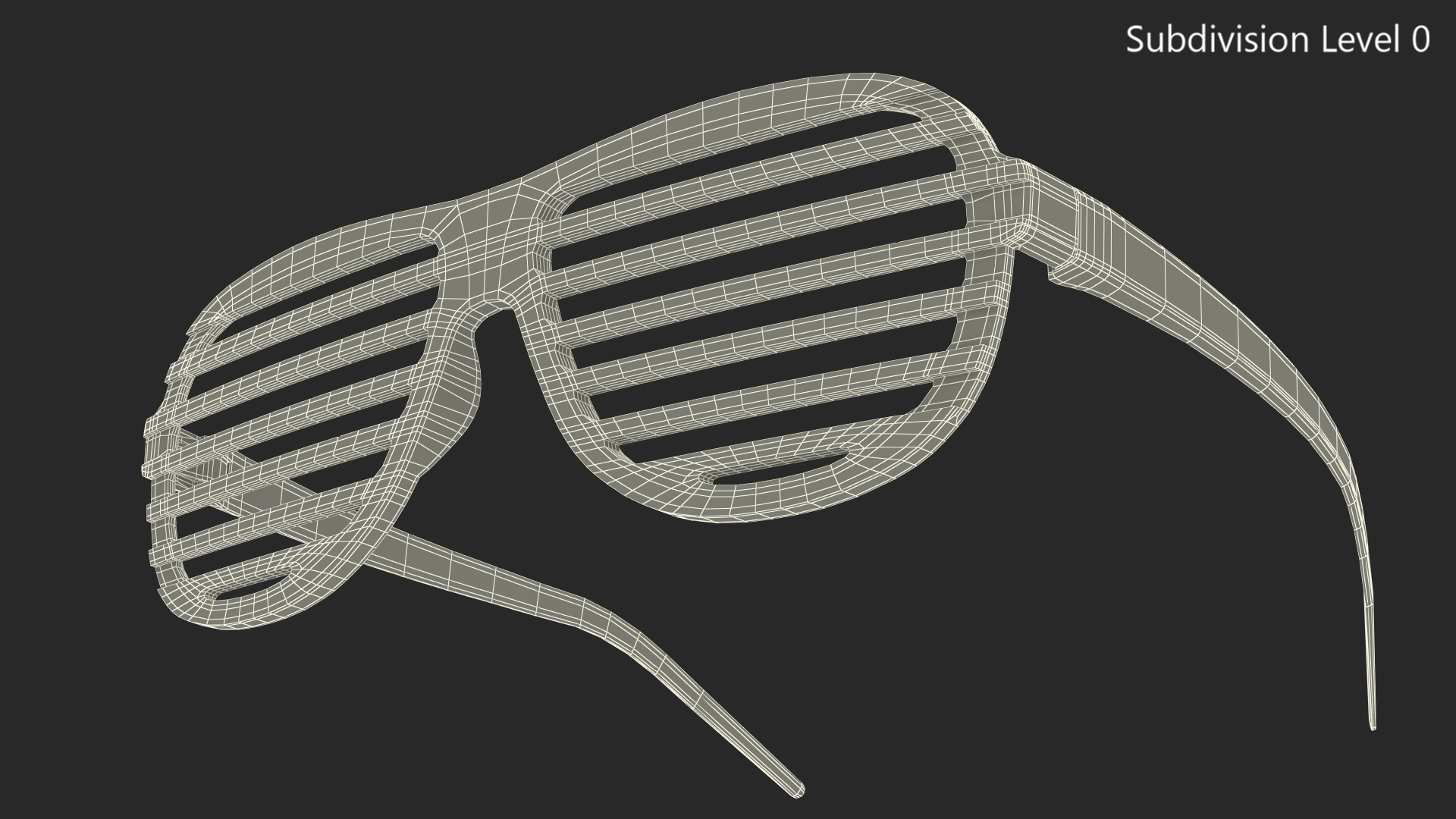 3D Party Rainbow Shutter Shades Glasses