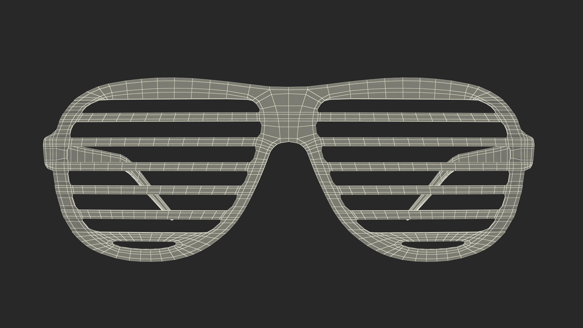 3D Party Rainbow Shutter Shades Glasses