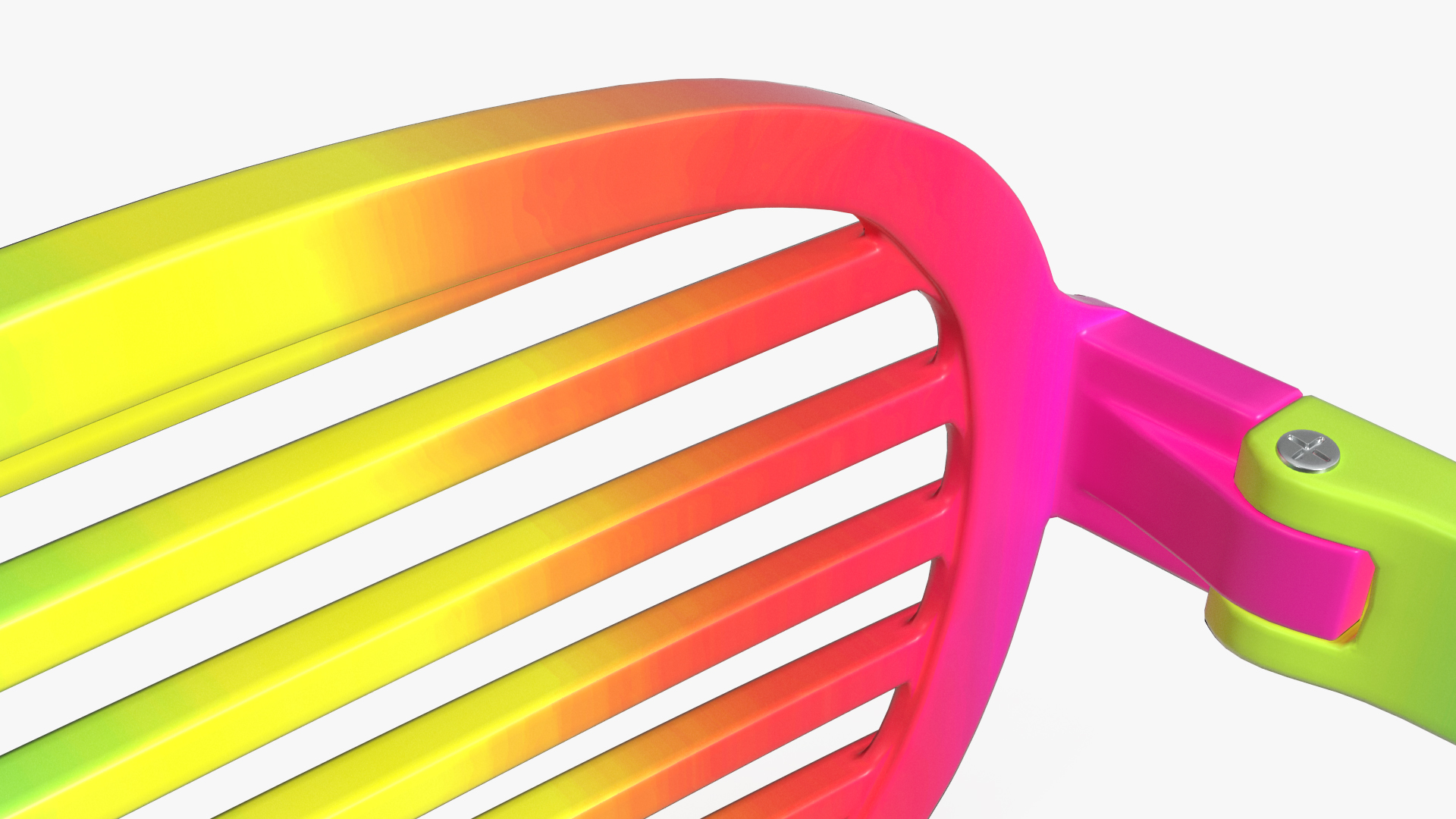 3D Party Rainbow Shutter Shades Glasses