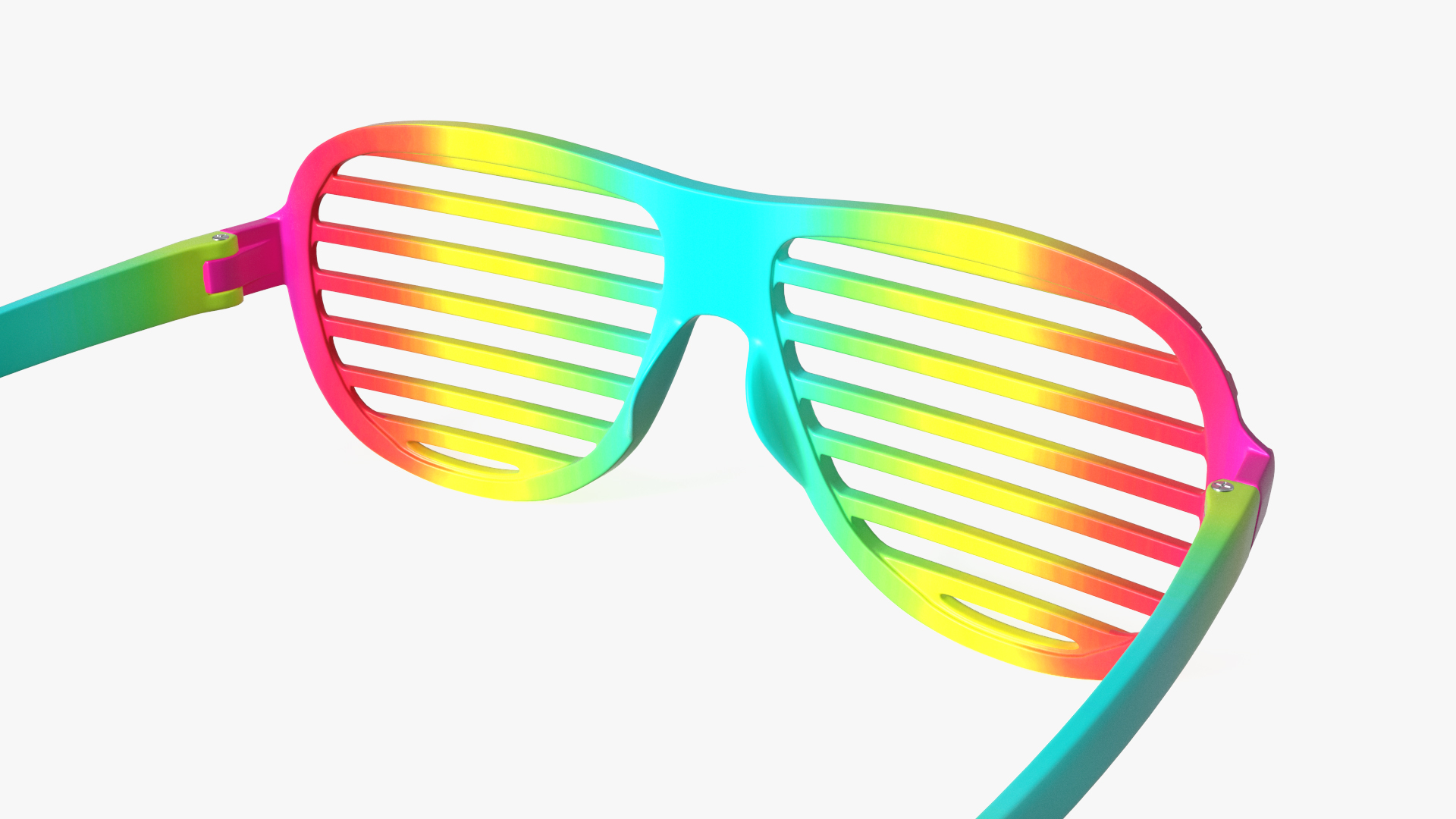3D Party Rainbow Shutter Shades Glasses