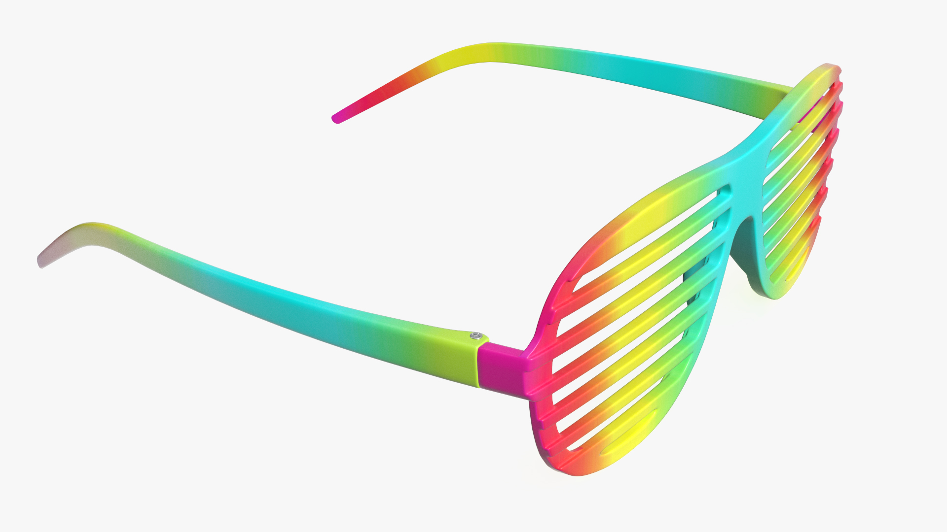 3D Party Rainbow Shutter Shades Glasses