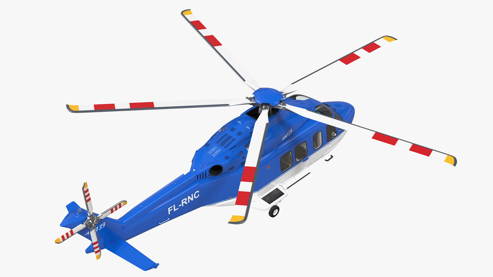 3D AgustaWestland AW139 Helicopter