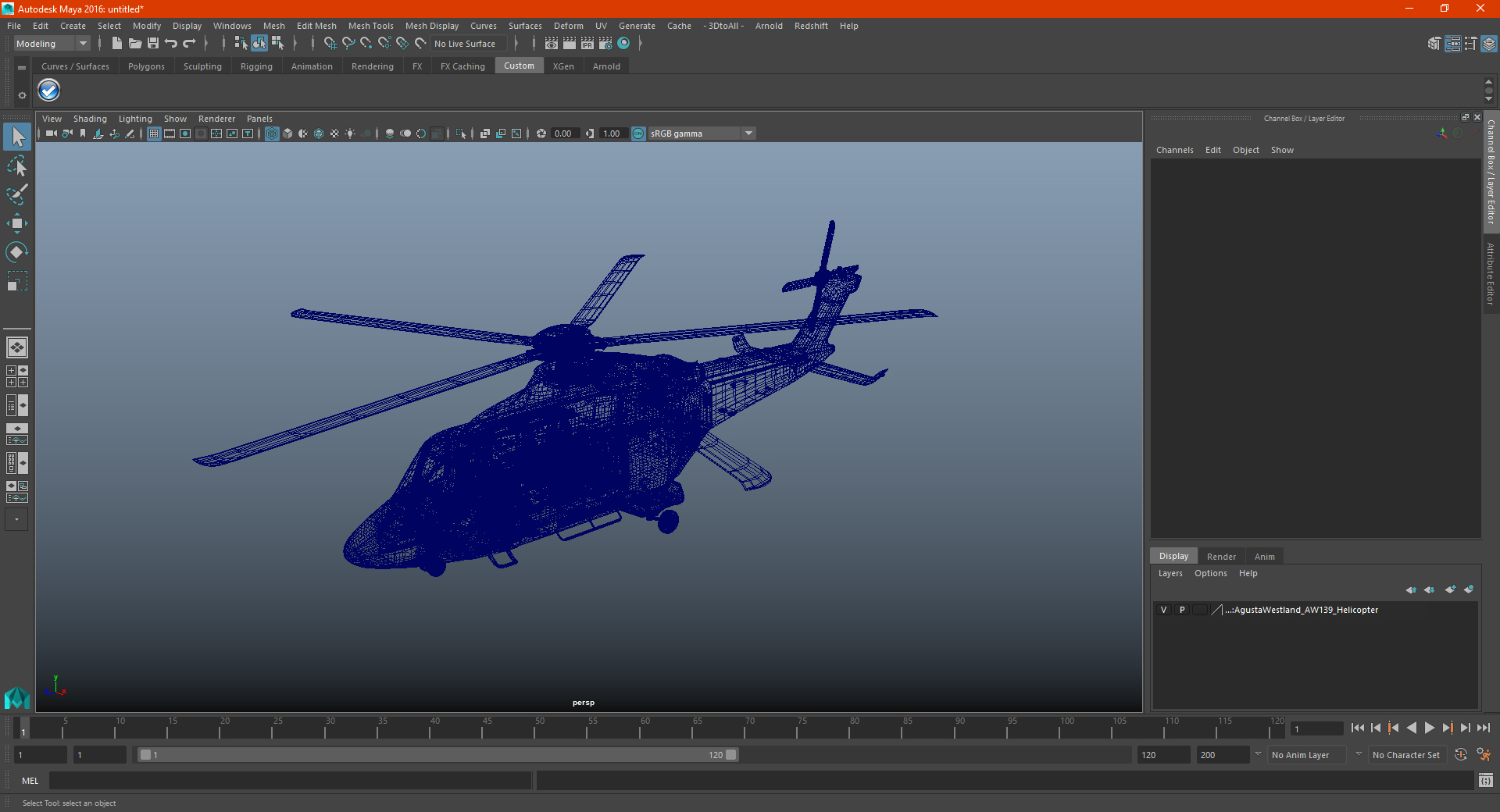 3D AgustaWestland AW139 Helicopter