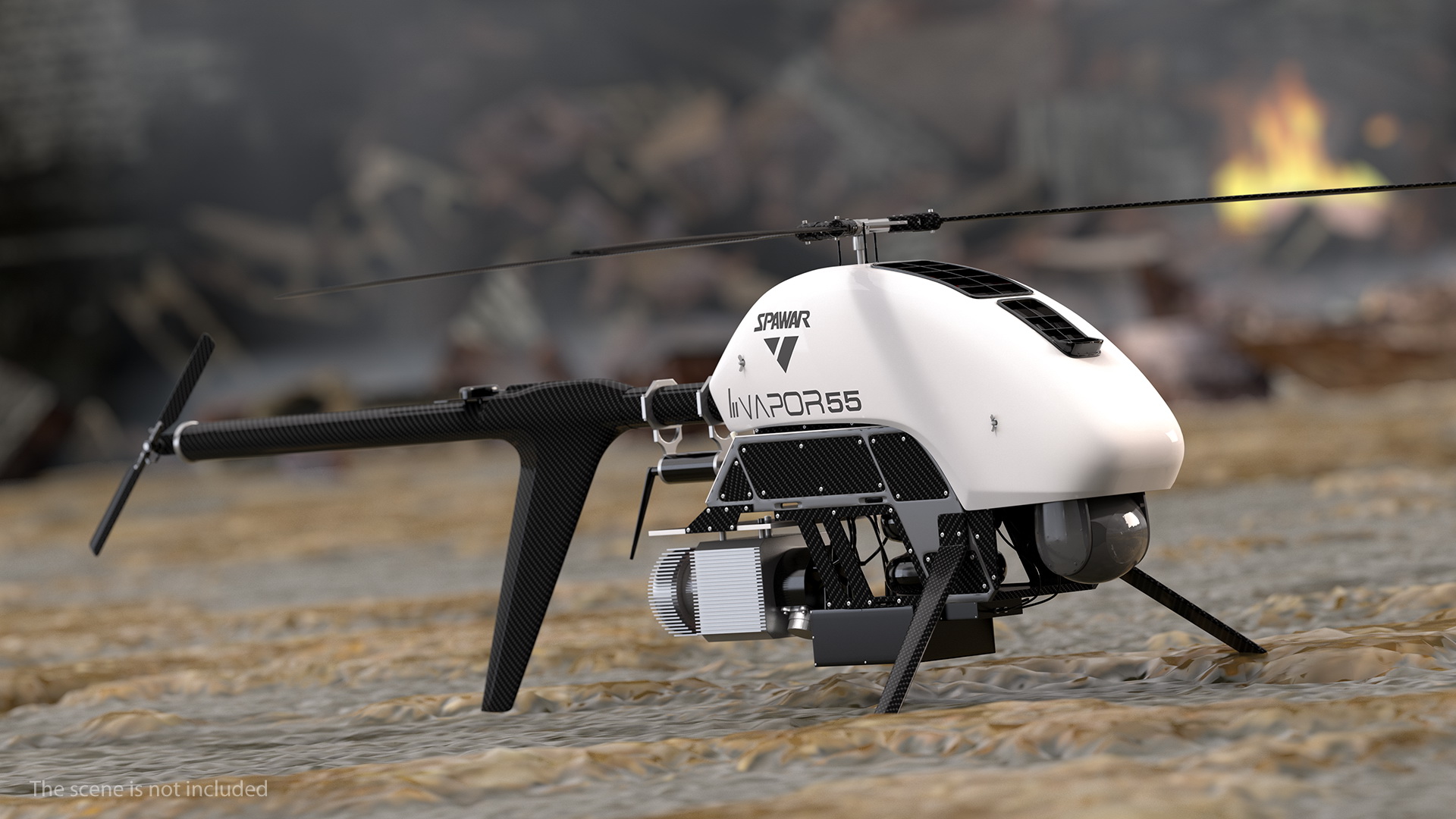 Vapor 55 Helicopter UAV Drone 3D model