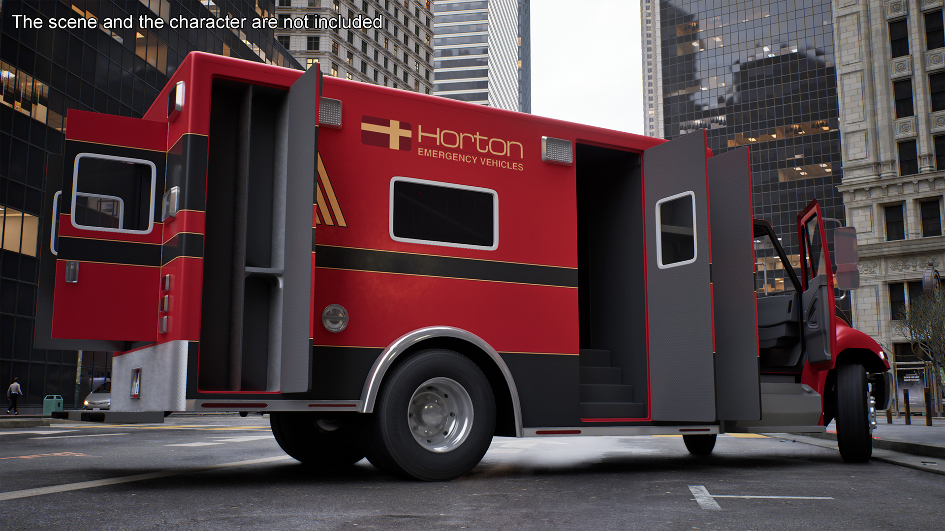 Durastar Medium Duty Ambulance Rigged 3D