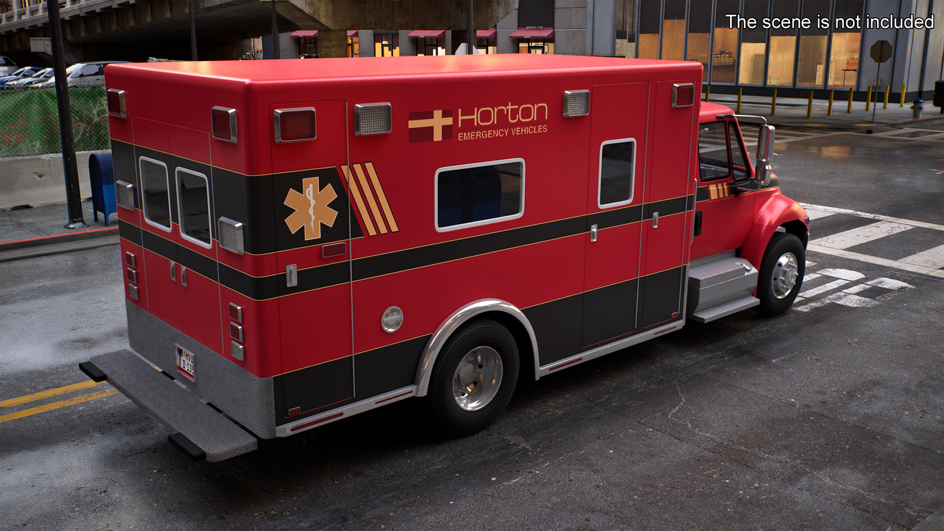 Durastar Medium Duty Ambulance Rigged 3D