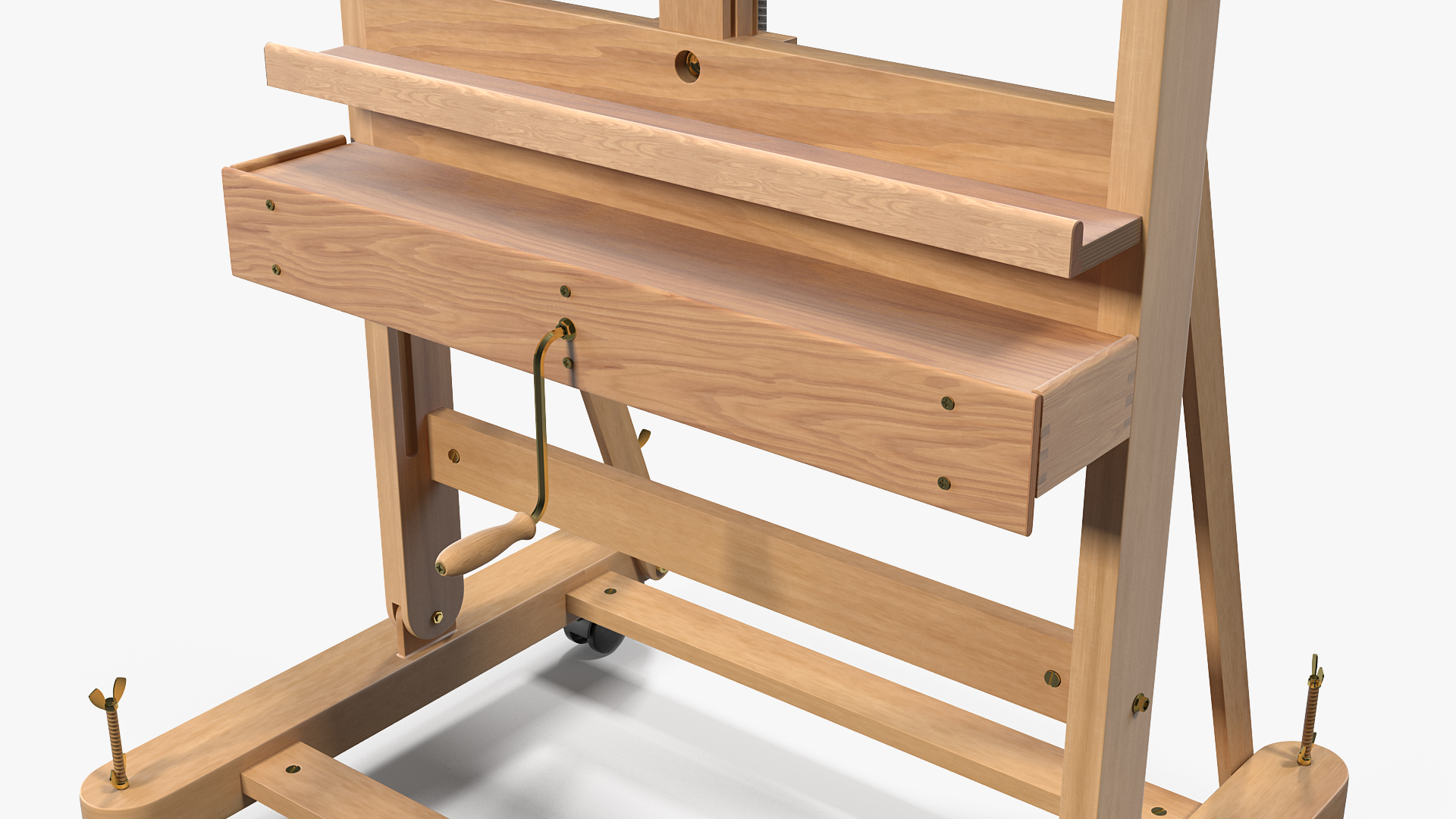 Wooden Studio Easel 3D model