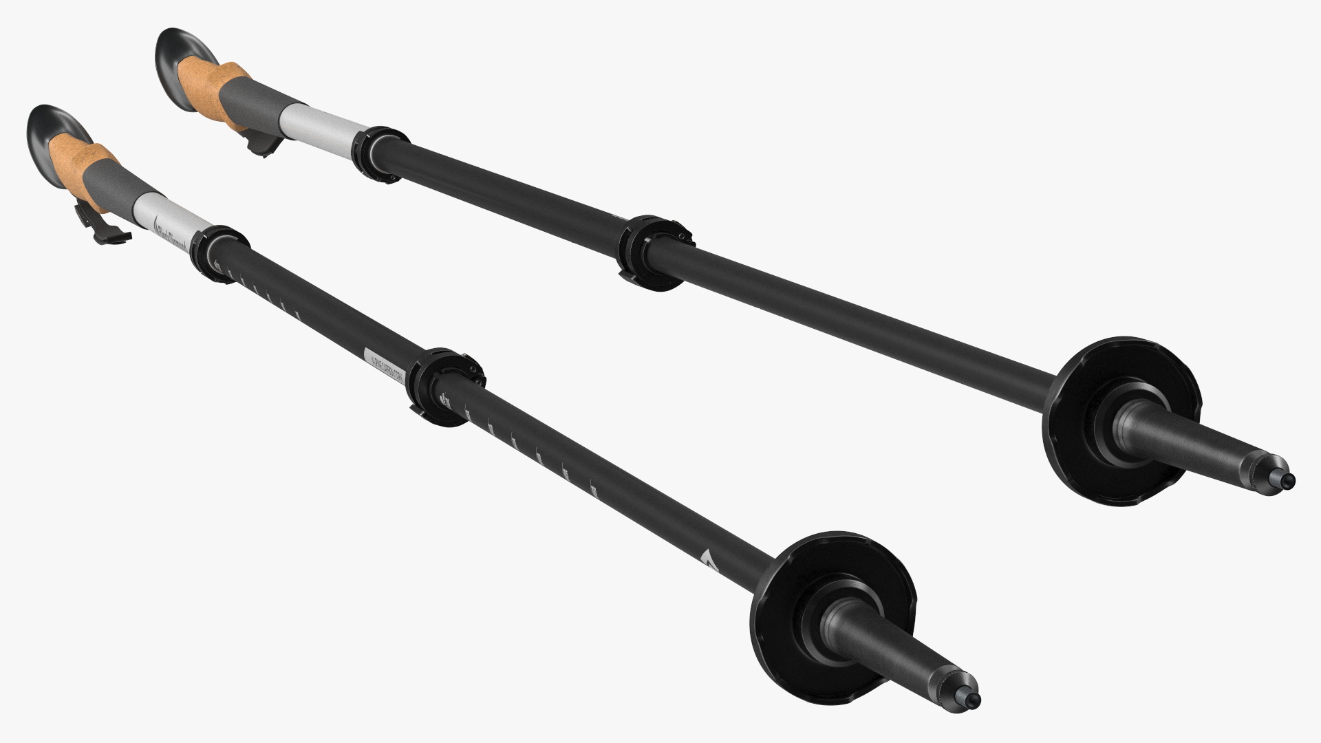 3D Idle White Black Diamond Carbon Trekking-Poles