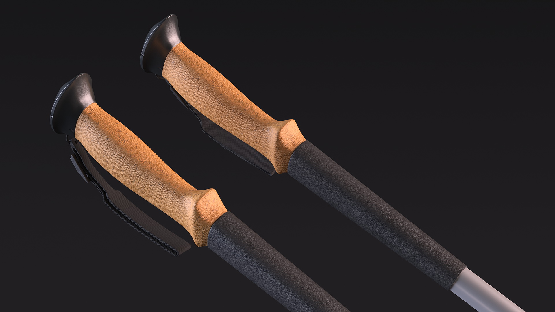 3D Idle White Black Diamond Carbon Trekking-Poles