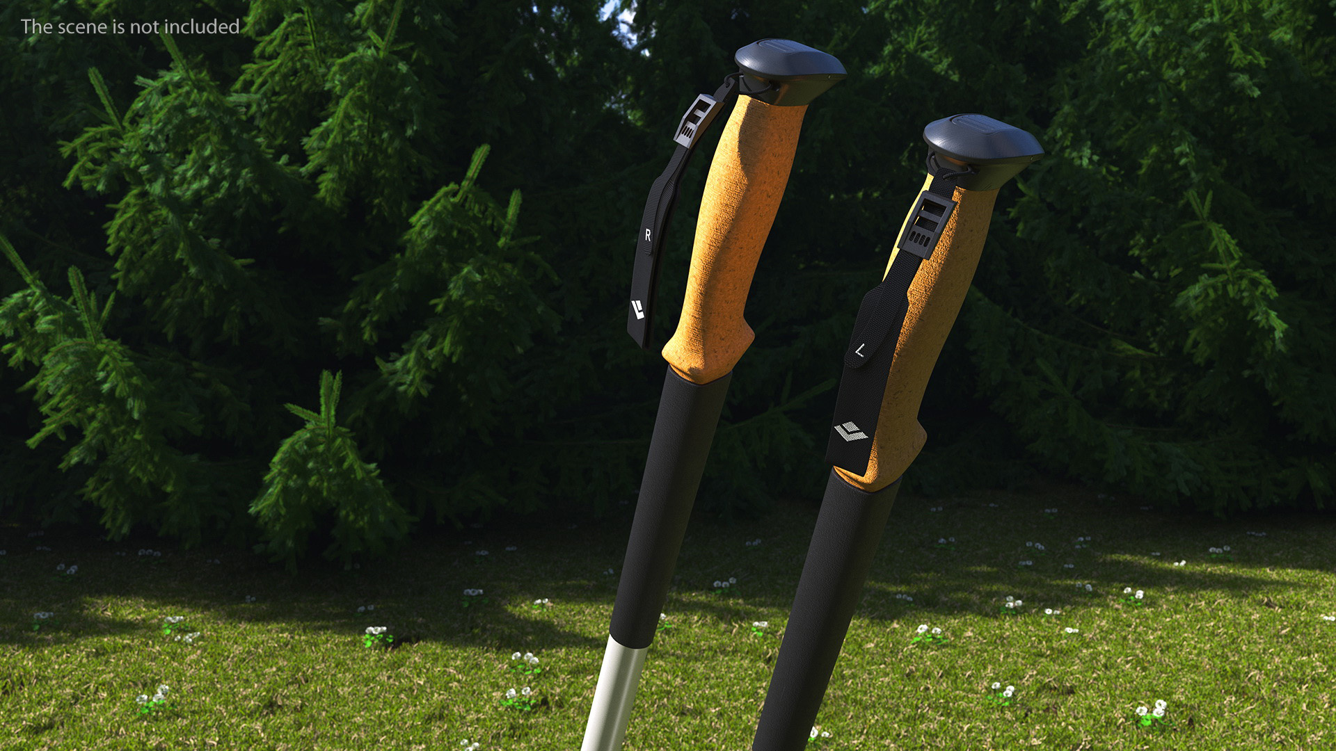 3D Idle White Black Diamond Carbon Trekking-Poles