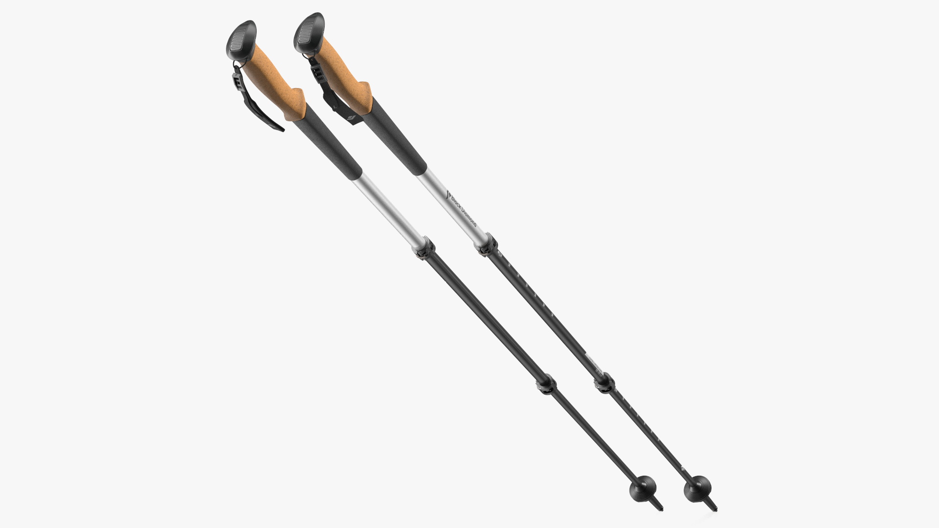 3D Idle White Black Diamond Carbon Trekking-Poles