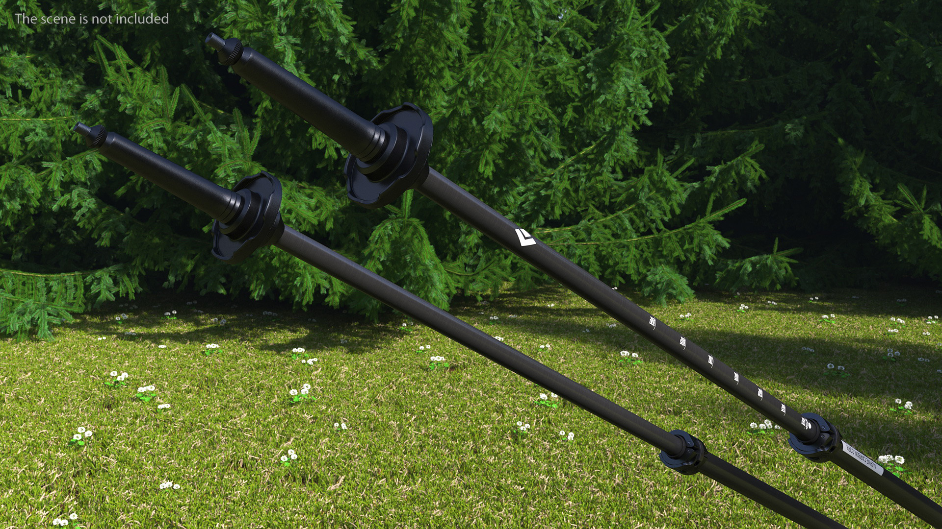 3D Idle White Black Diamond Carbon Trekking-Poles