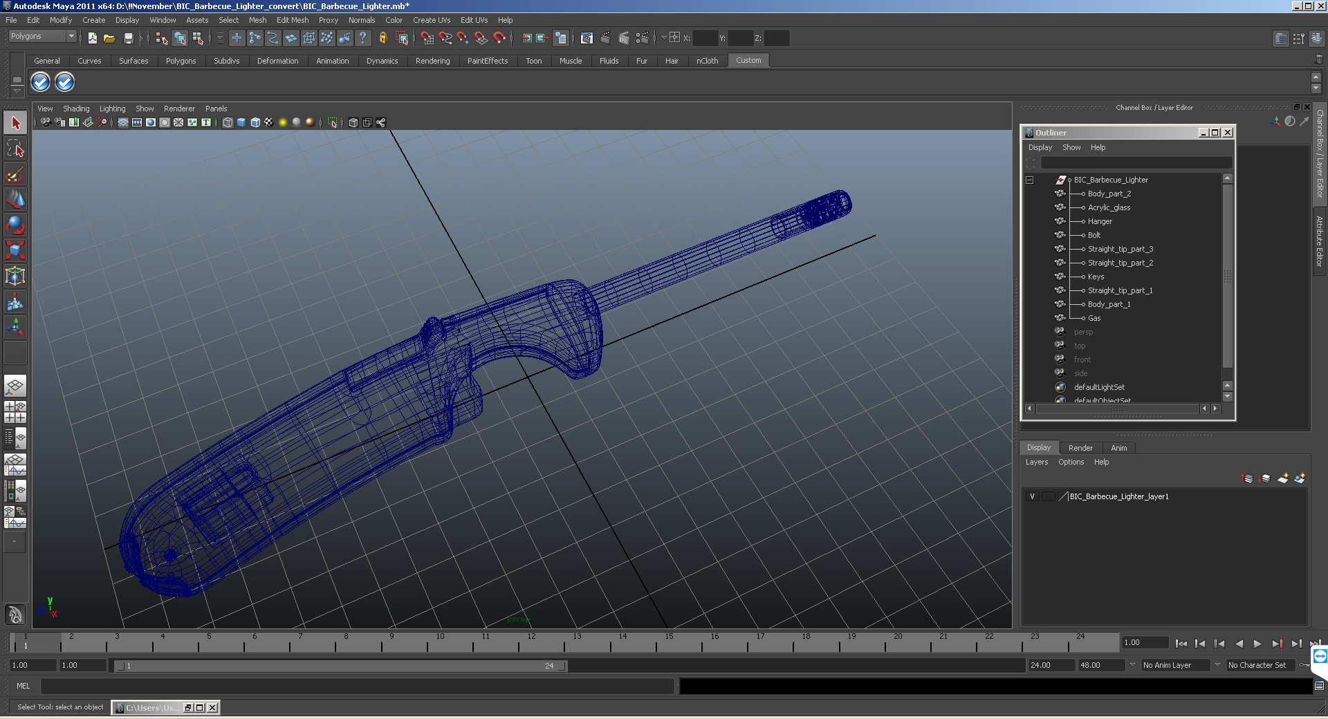 3D model BIC Barbecue Lighter