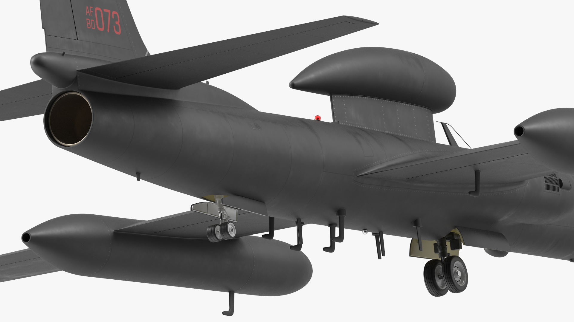 Lockheed U_2 Dragon Lady Aircraft Rigged for Maya 3D model