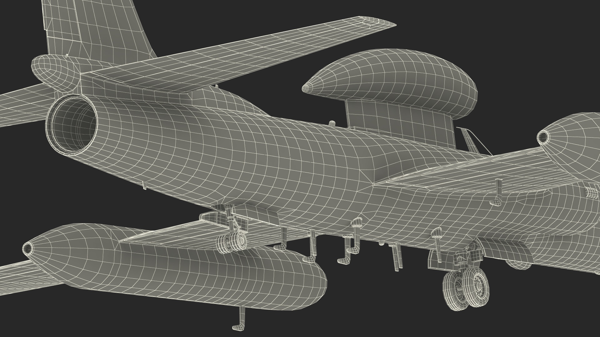 Lockheed U_2 Dragon Lady Aircraft Rigged for Maya 3D model