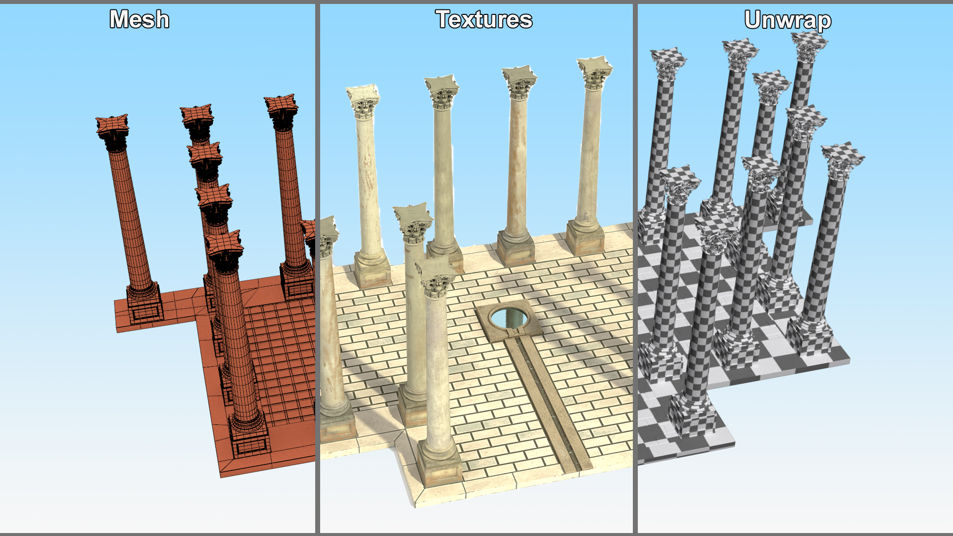 National Capitol Columns 3D model