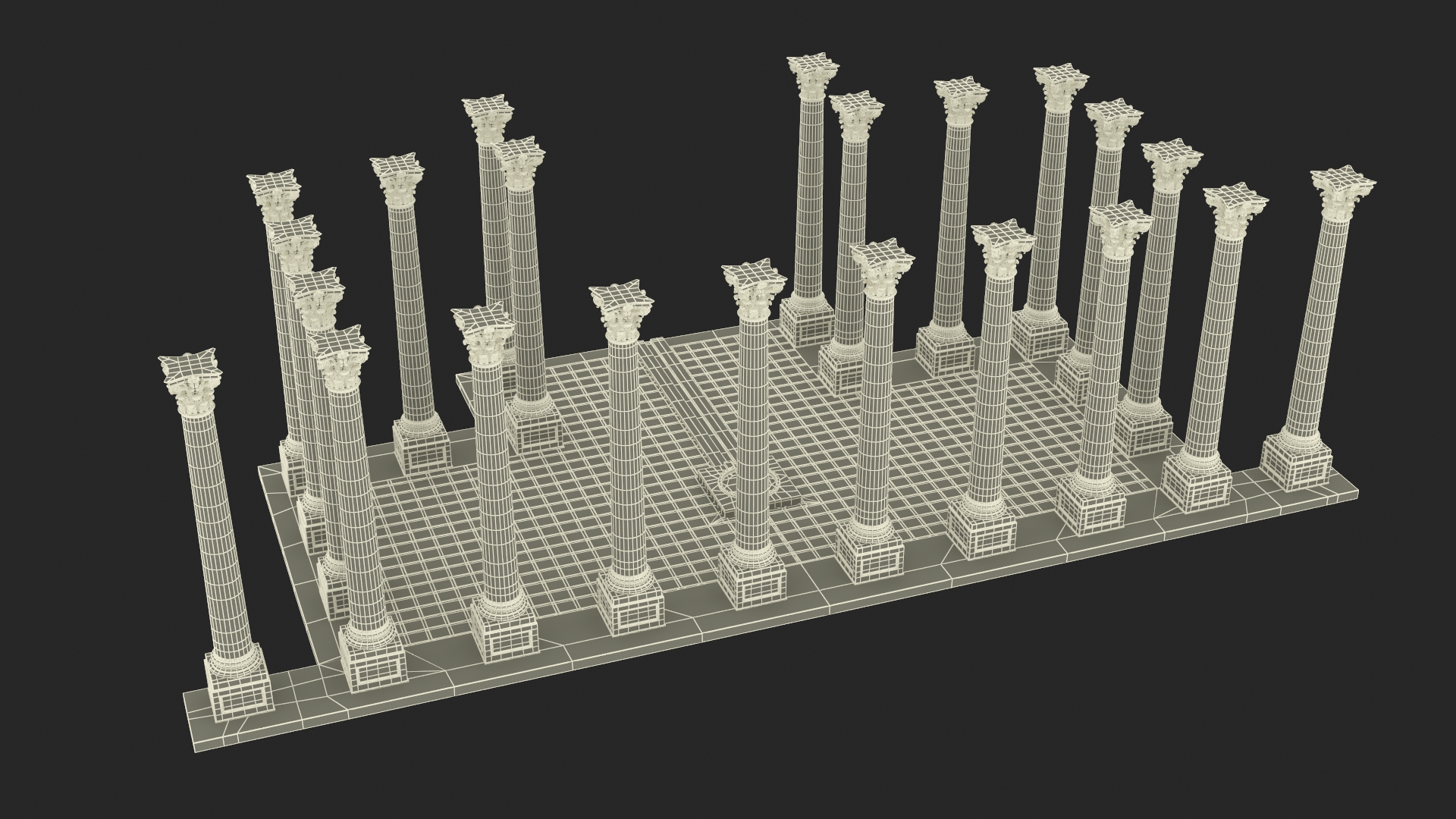 National Capitol Columns 3D model