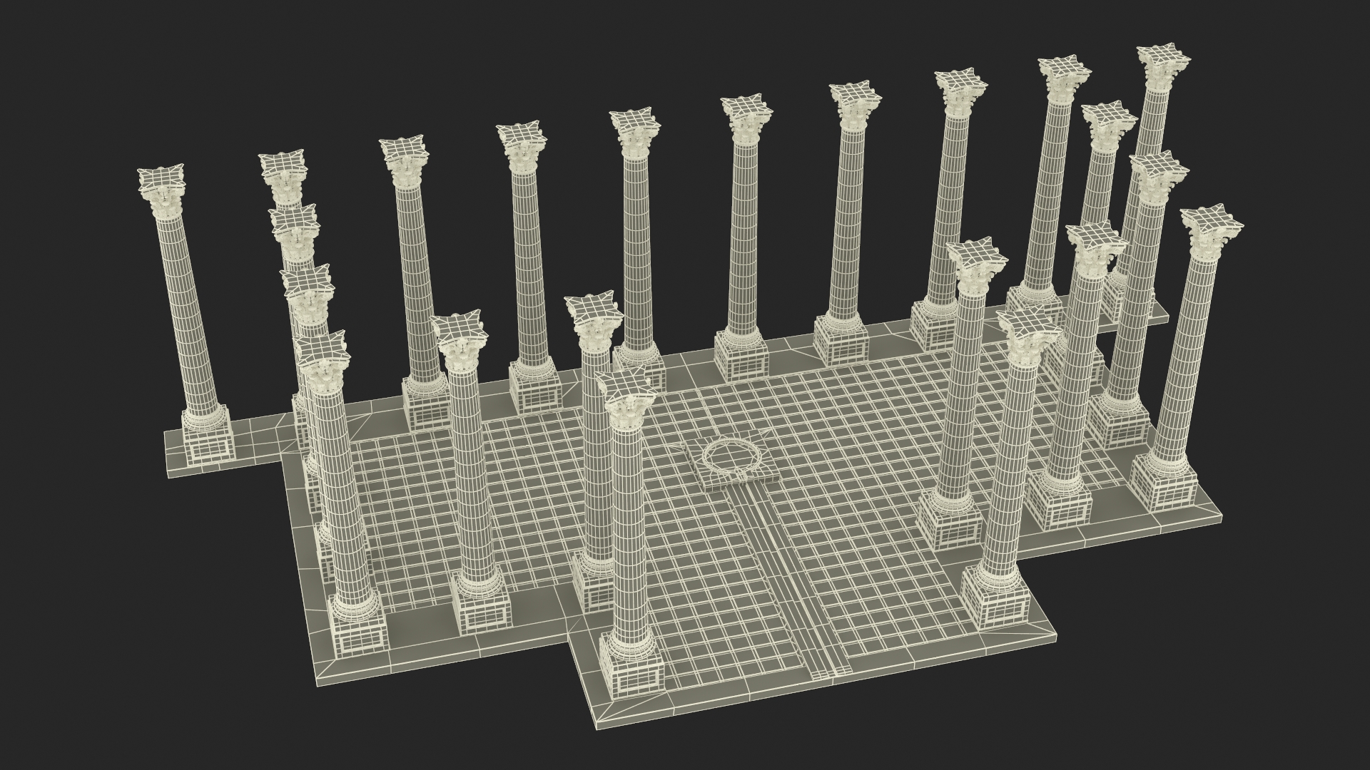 National Capitol Columns 3D model