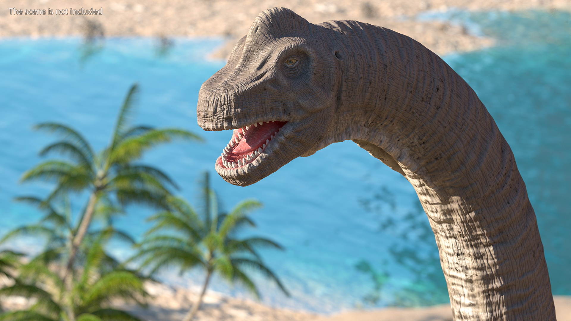 Brachiosaurus Standing Pose 3D